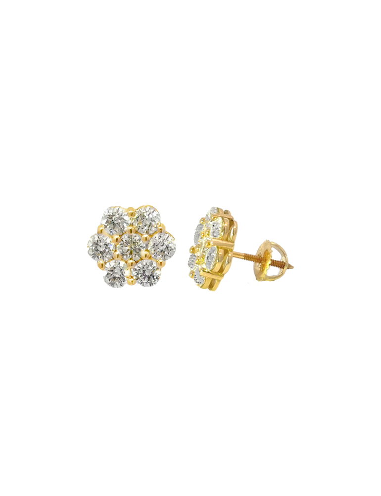 Diamond Earrings - 14 Karat