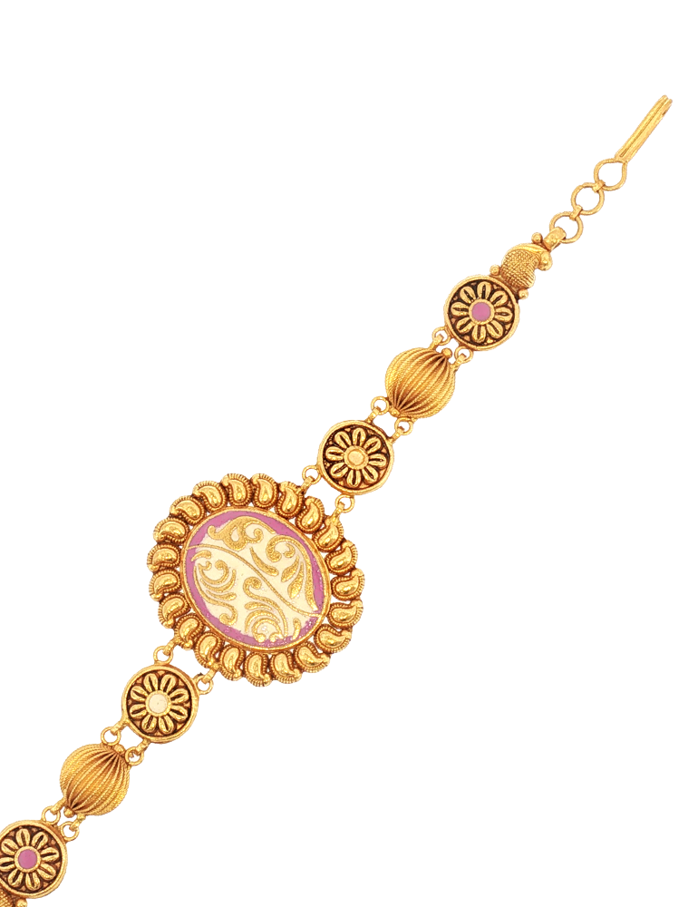 Phoolanika Meena Gold Bracelet - 22 Karat