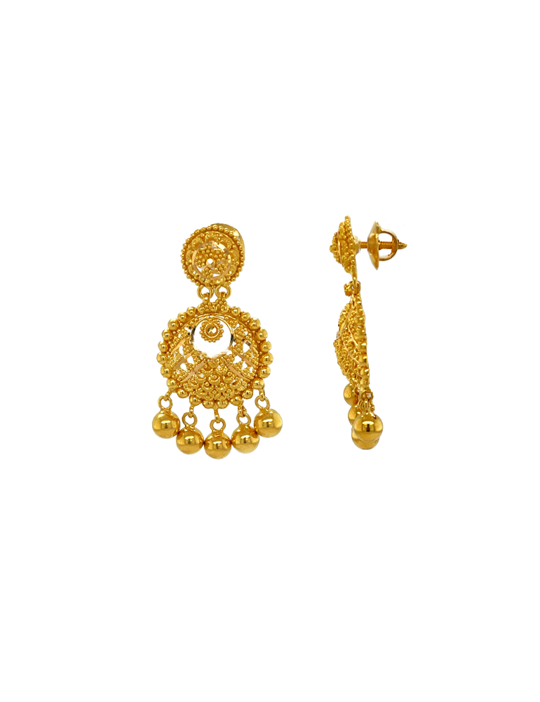 Gold Earrings 22 Karat