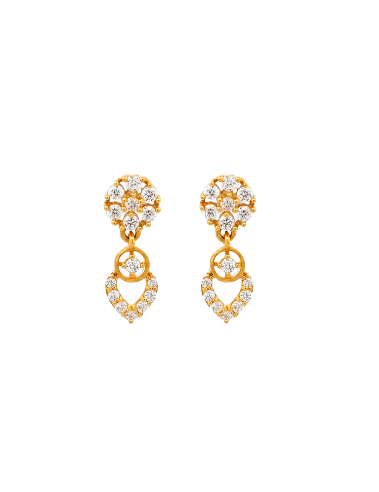 Radiant Petal Mangalsutra Set - 22 Karat