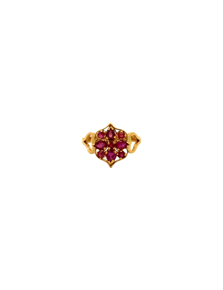 Classic Ruby Ring in Yellow Gold 22 Karat