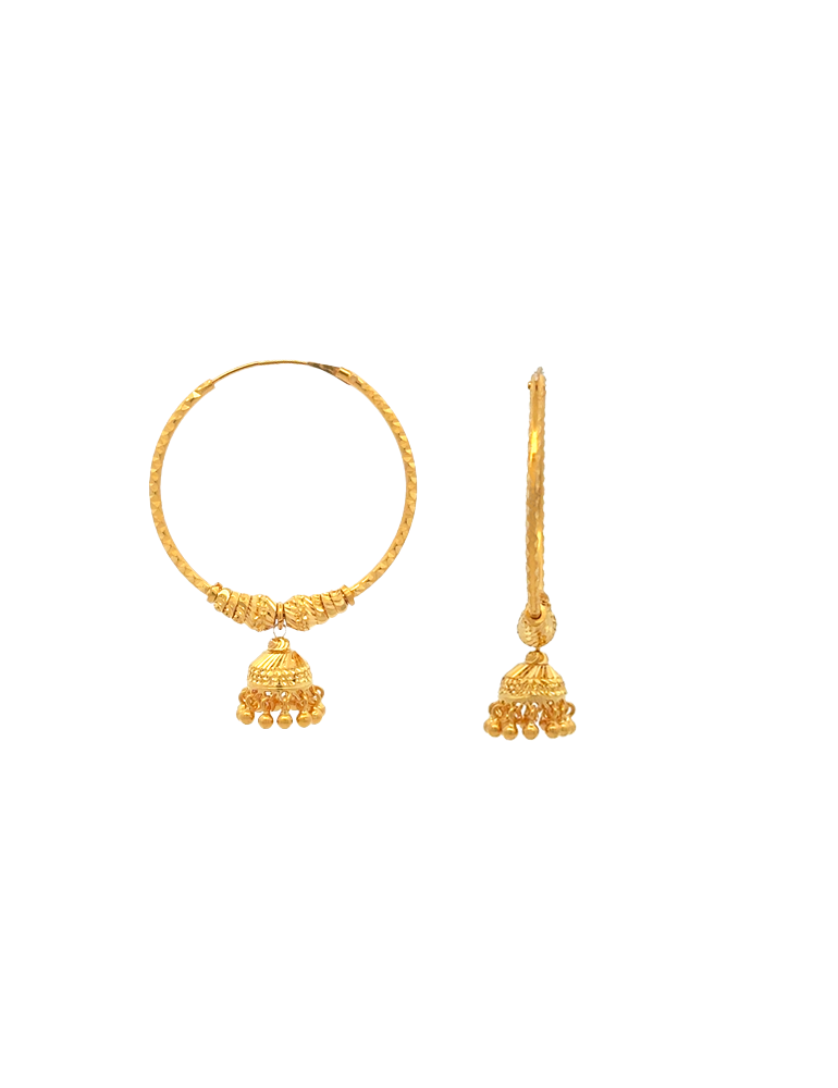 Gold Chandbali - 22 Karat