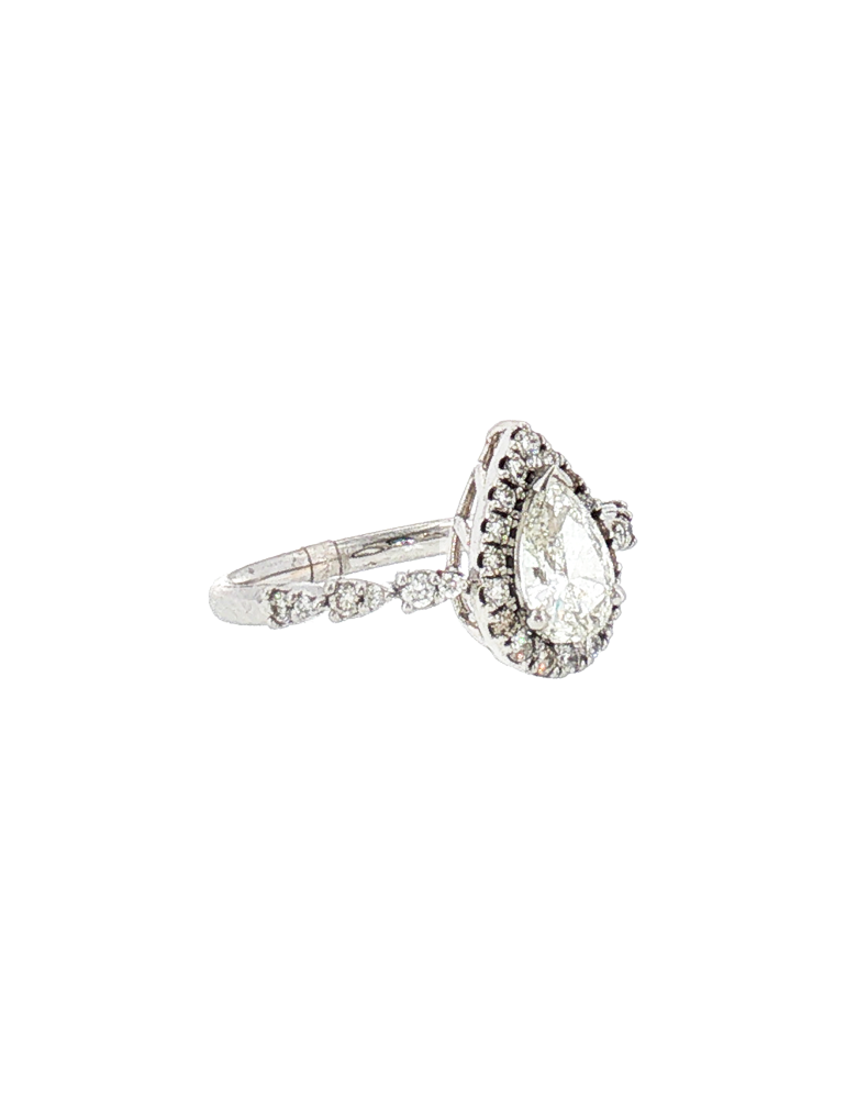 Étoile Pear Diamond Ring - 14 Karat