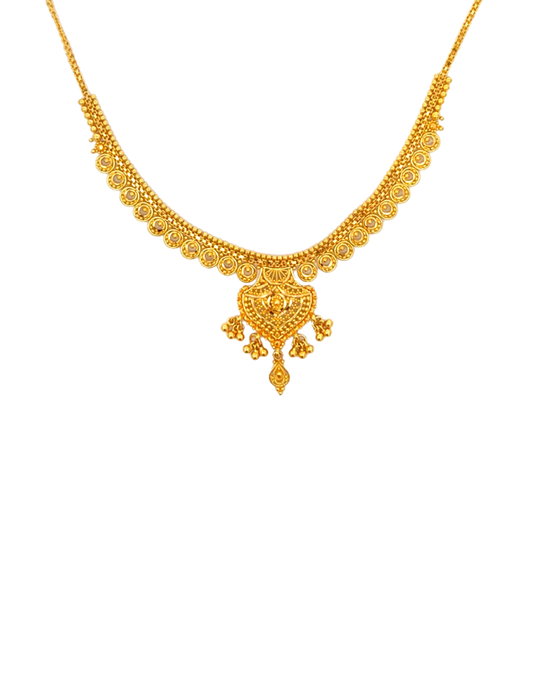 22 KT Yellow Gold Set With Earrings