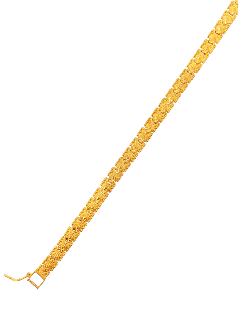 Solvane Filigree Gold Bracelet - 22 Karat
