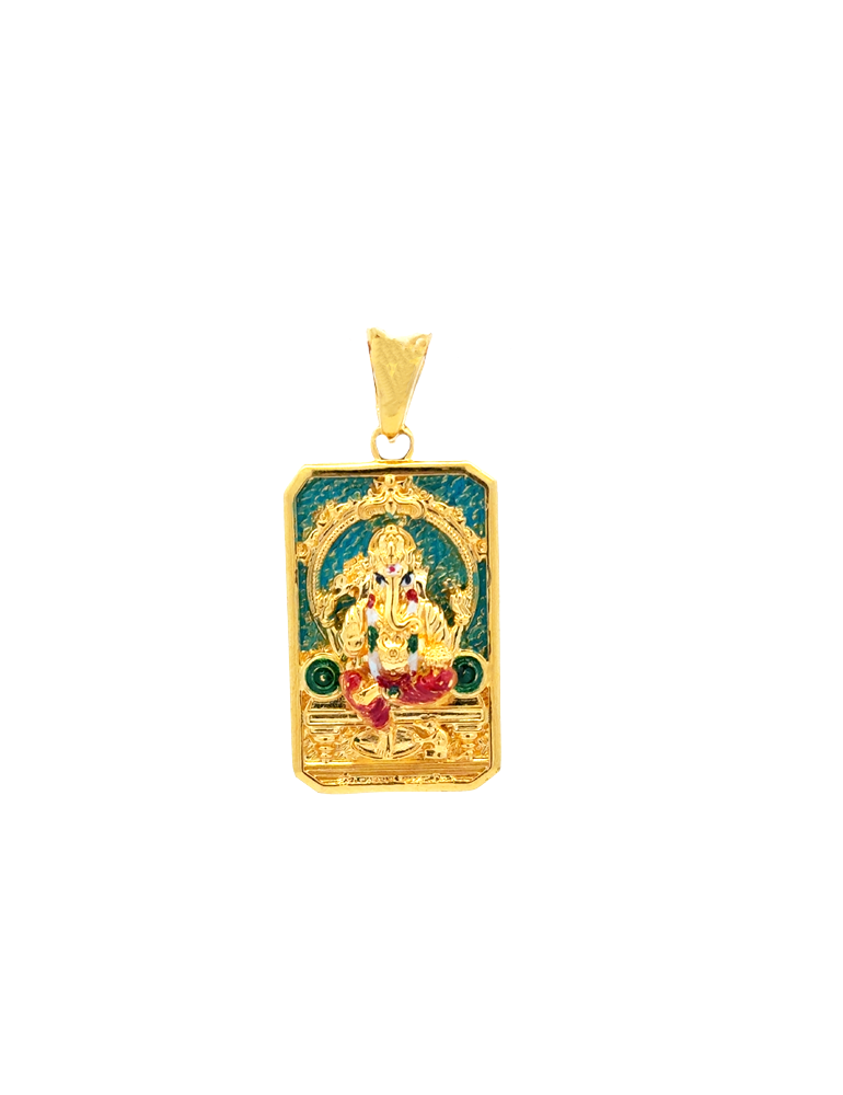 Gold Vinayaka Pendant 22 karat