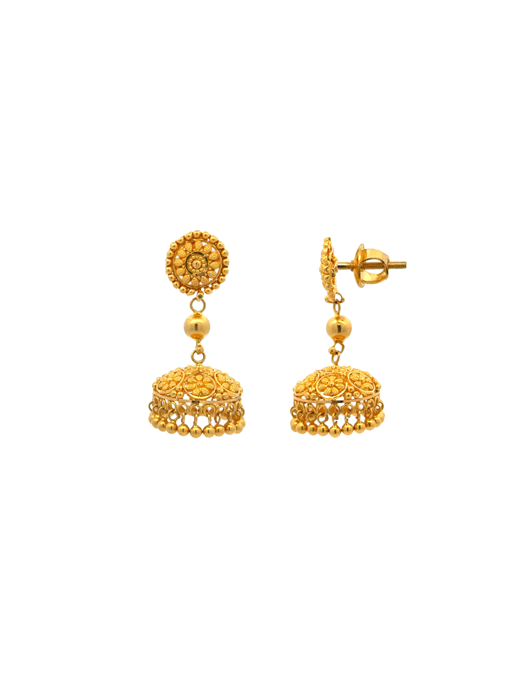 Gold Earrings 22 Karat