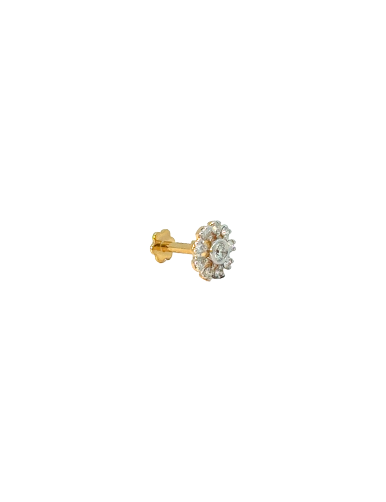 Diamond Nose Pin 18 Karat