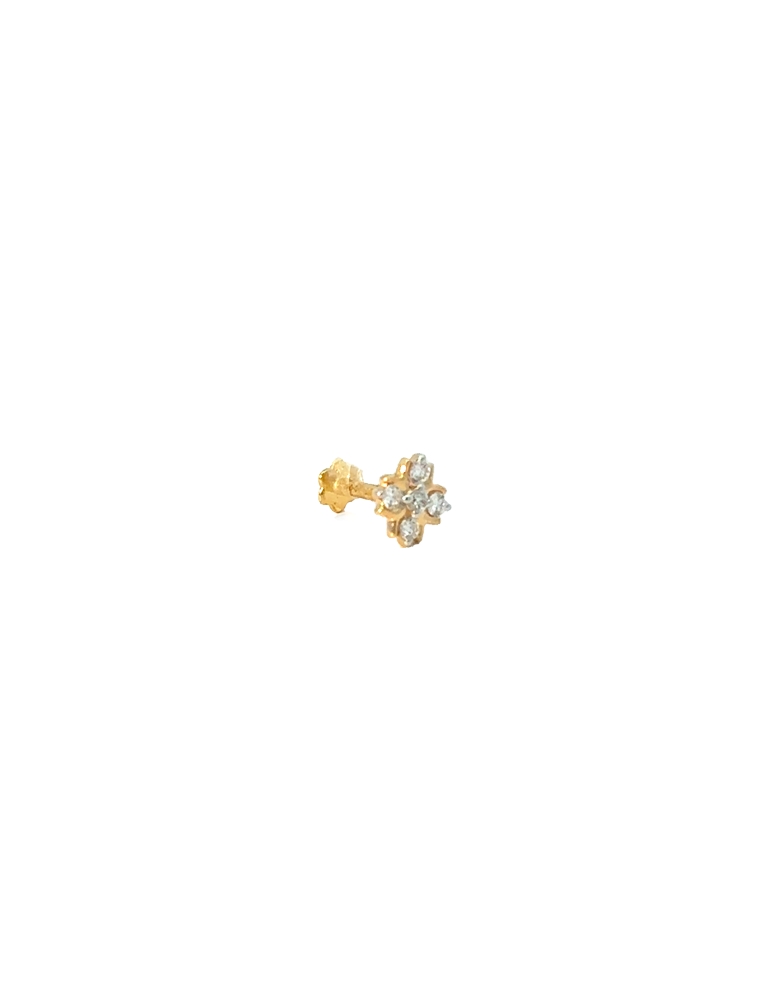 Diamond Nose Pin 18 Karat