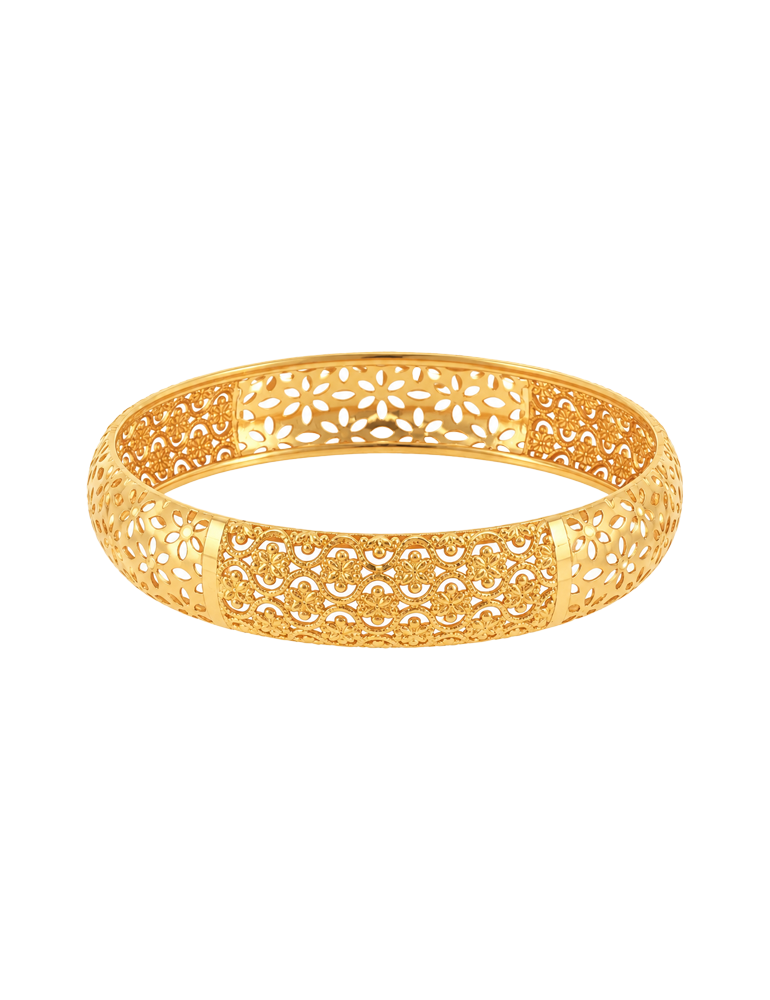 Kamal Aangan Gold Bangles 22K - Set Of 2