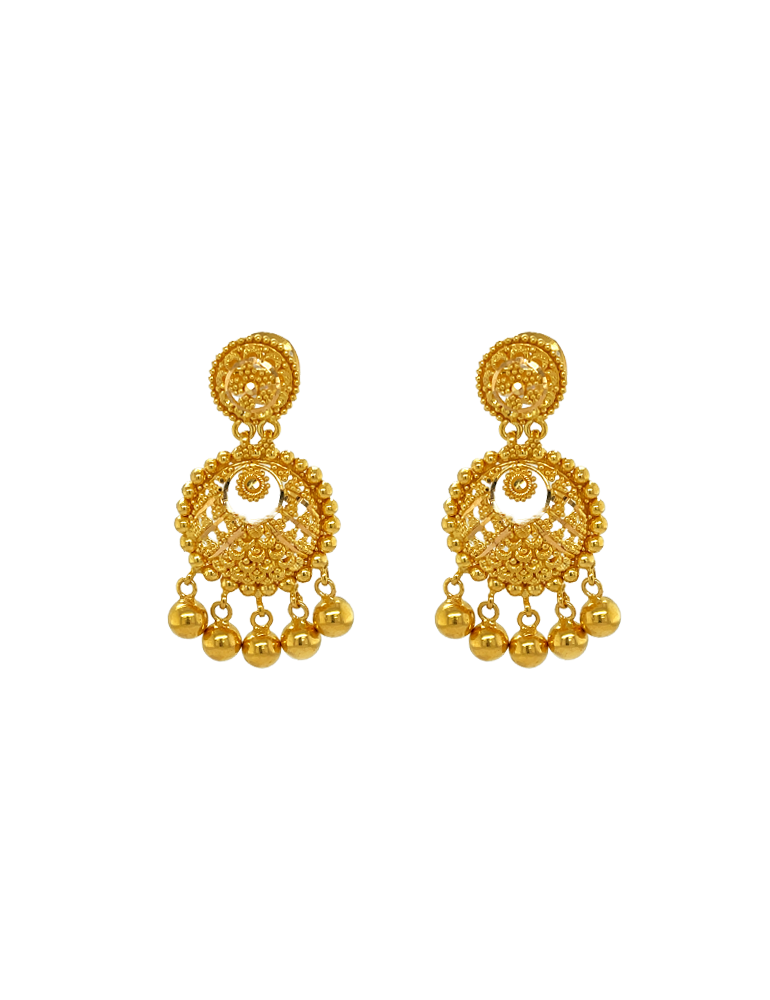 Gold Earrings 22 Karat