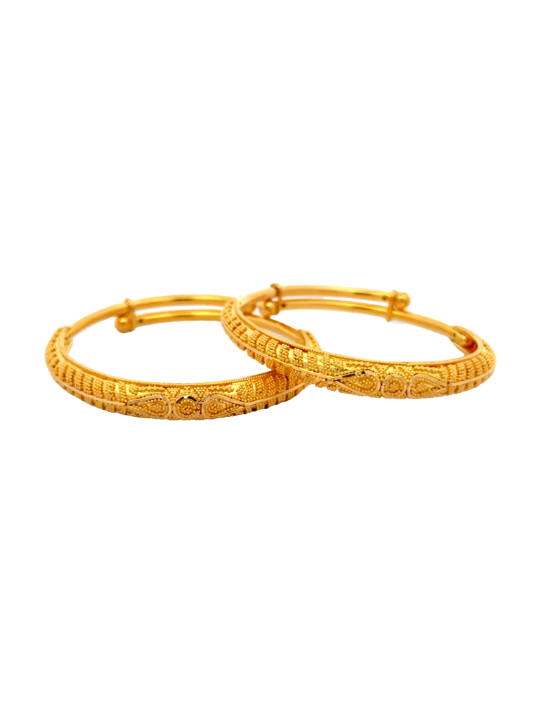 Gold Baby Bangles 22 Karat