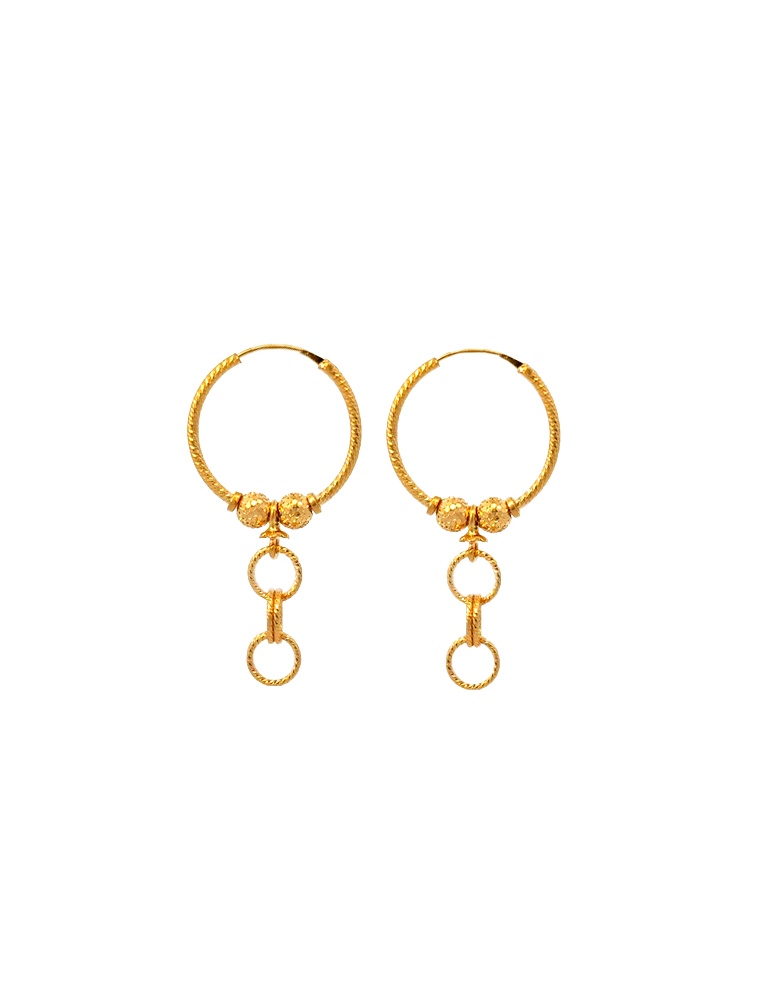 Gold Cascade Ring Bali - 22 Karat