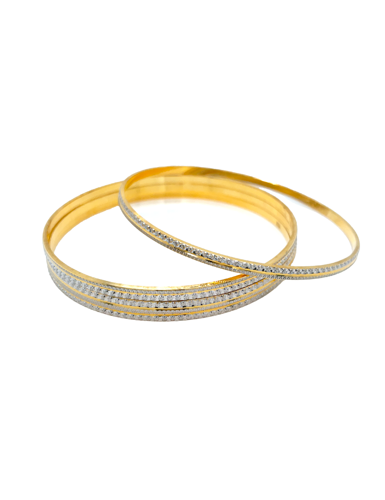 22 Karat Gold Bangles - Set of 8
