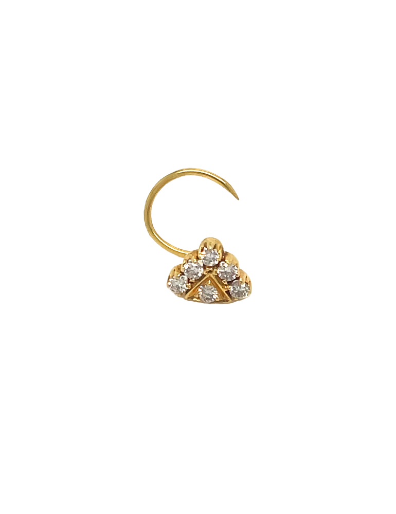 Diamond Nose Pin 18 Karat