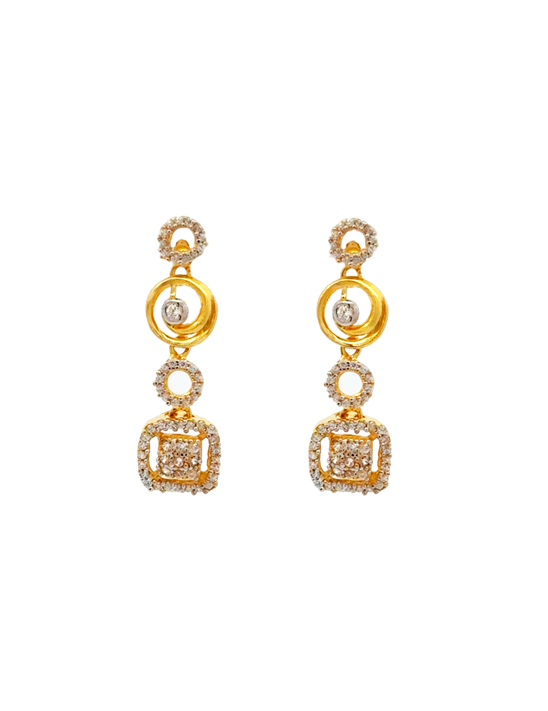 Gold NeckalceSet  with Earrings  - 22 Karat