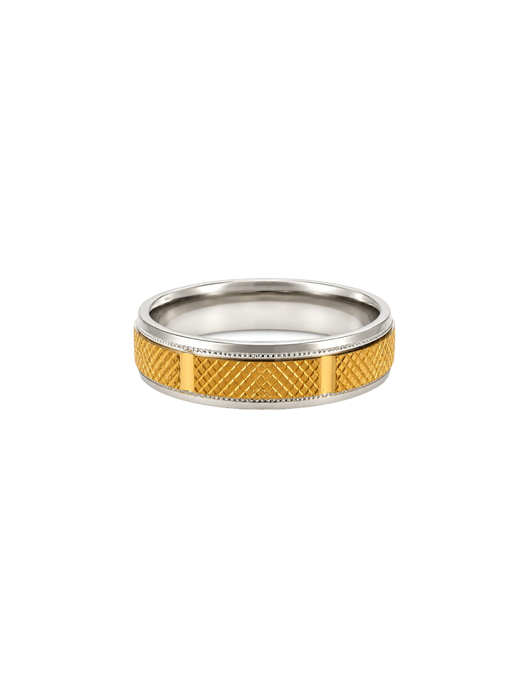 Sovereign Two-Tone Ring - 22 Kt & 18Kt