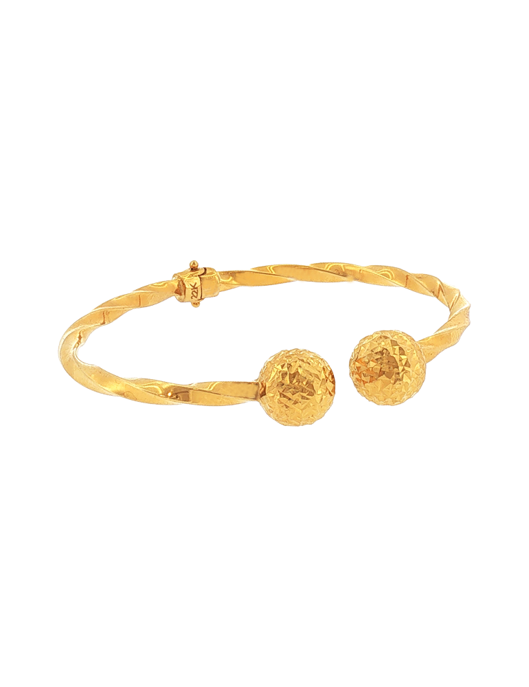 Gold Prism Orb Bracelet - 22 Karat
