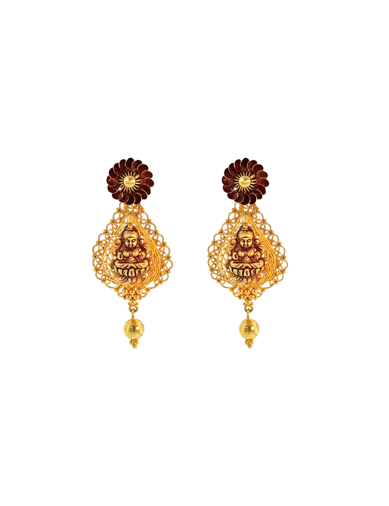 Kanakotsav Antique Necklace Set 22 Kt