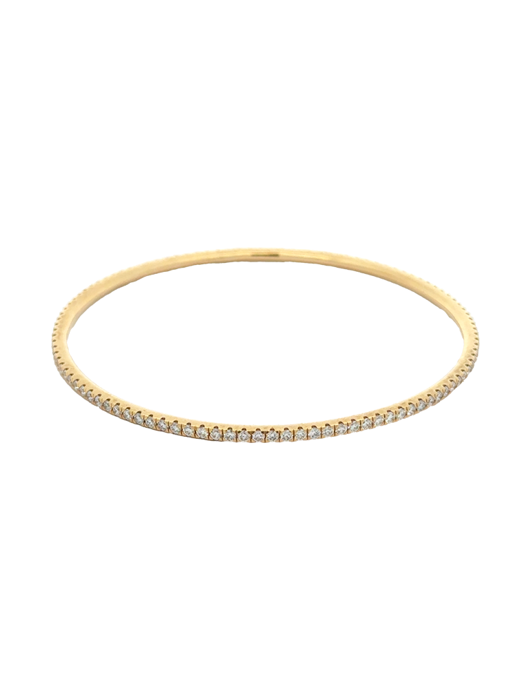 A Pair of Diamond Bangles - 18 Kt