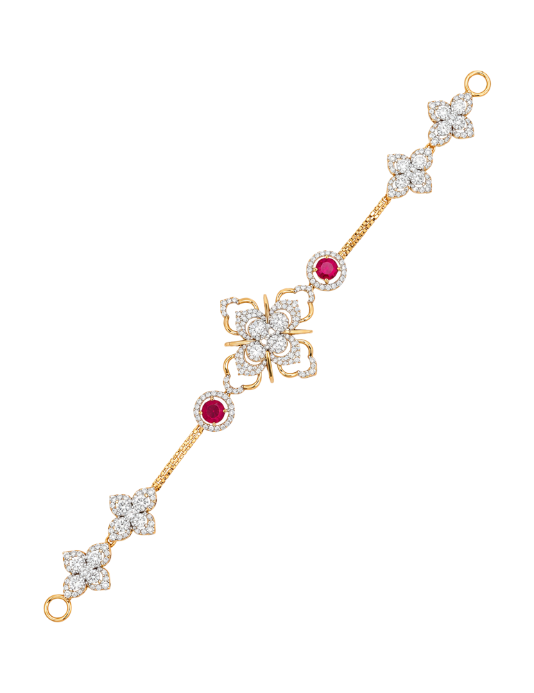 Scarlet Gardenia Pendant - 18 Karat