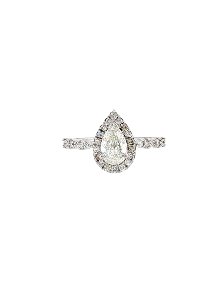 Étoile Pear Diamond Ring - 14 Karat