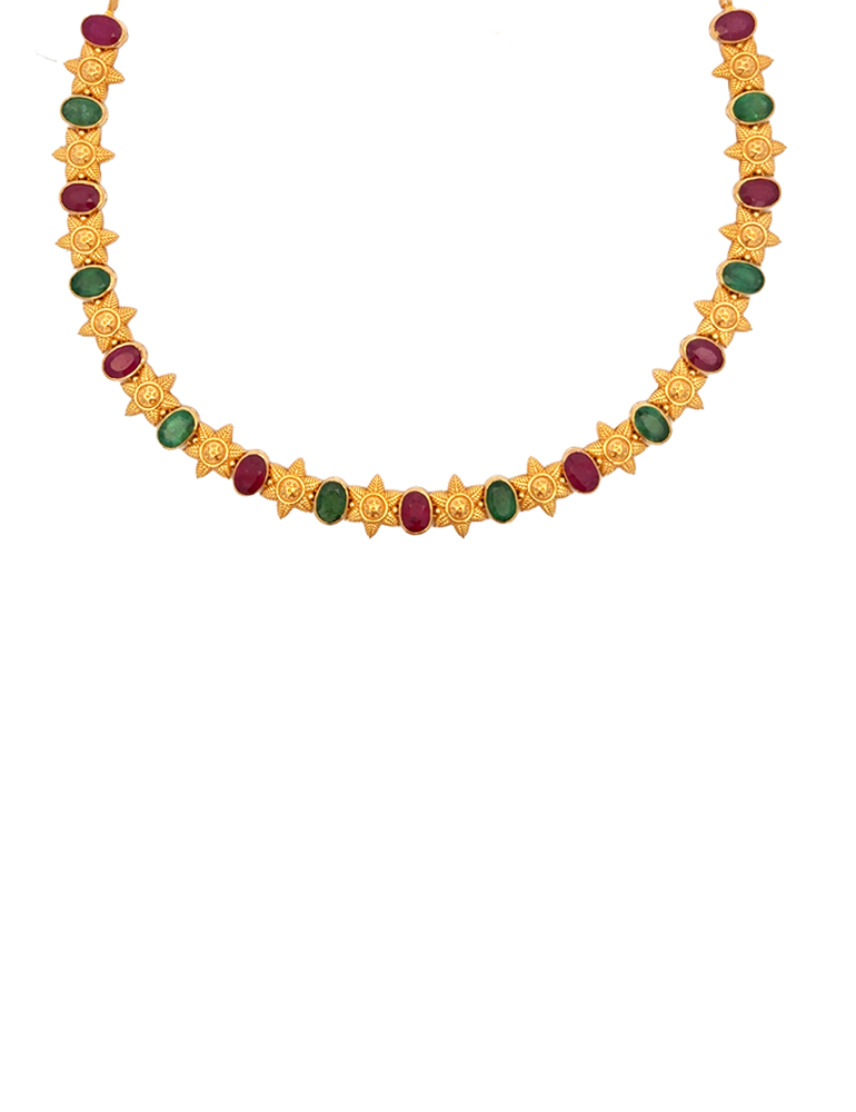 22 KT Yellow Gold Set With Earrings