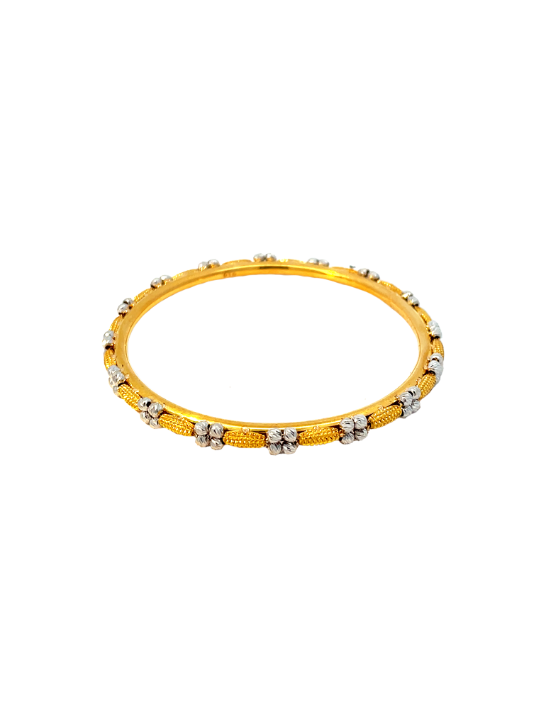 Gold Baby Girl Bangles 22 Karat - Set of 2