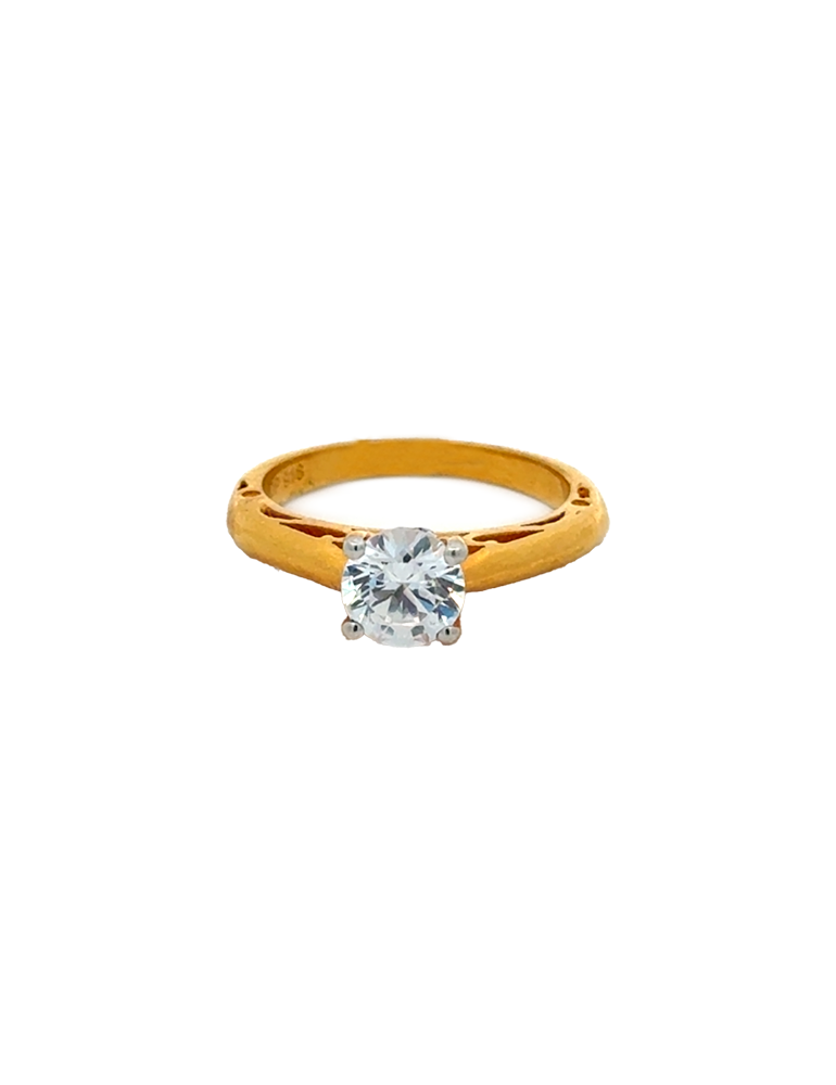 Gold Women's Ring - 22 Kt