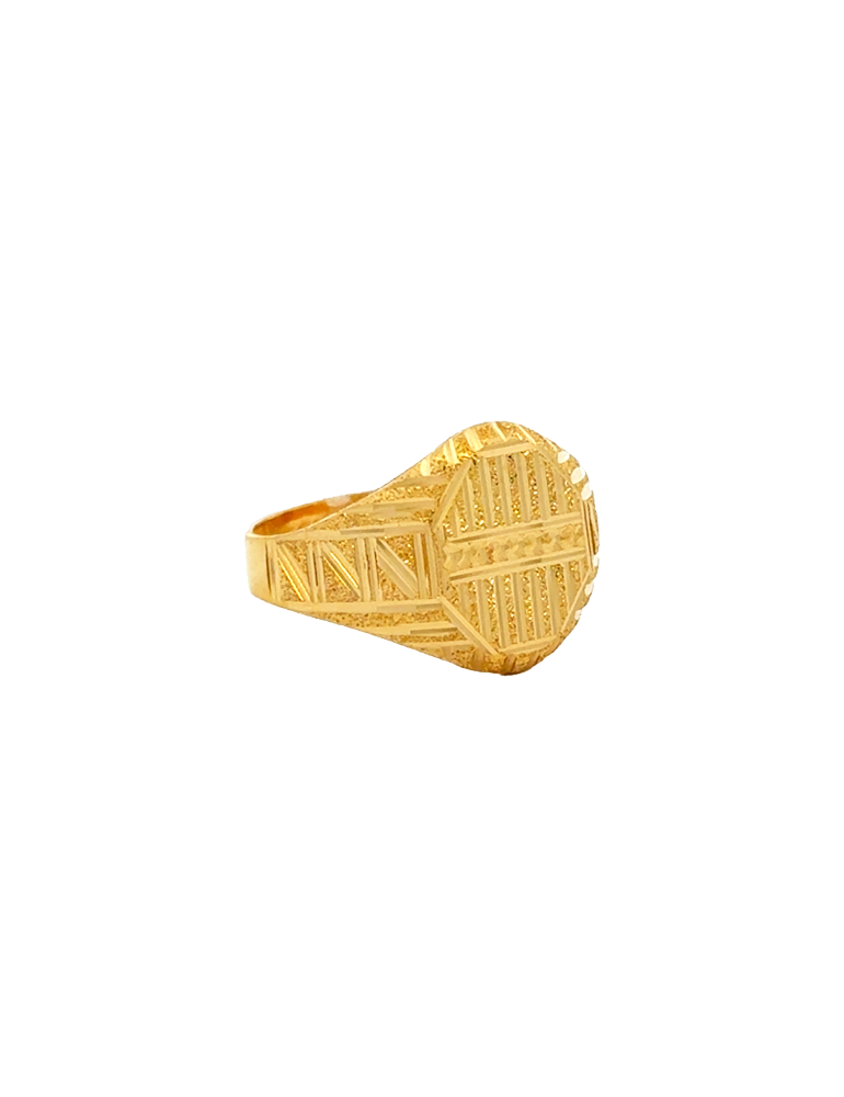 Astra Grid Gold Ring 22 Karat