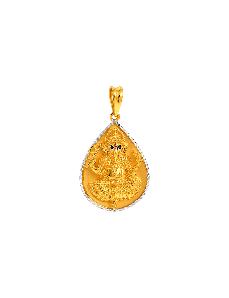 Vighnaharta Gold Pendant - 22K