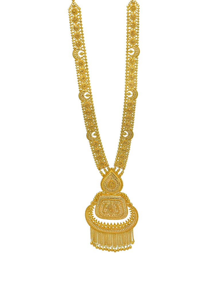 Gold Necklace Set with Earrings 22 Karat