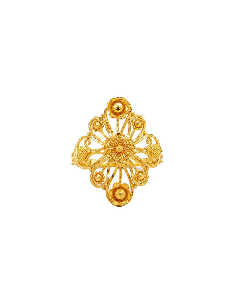 Noorpushp Heritage Gold Ring 22 Karat