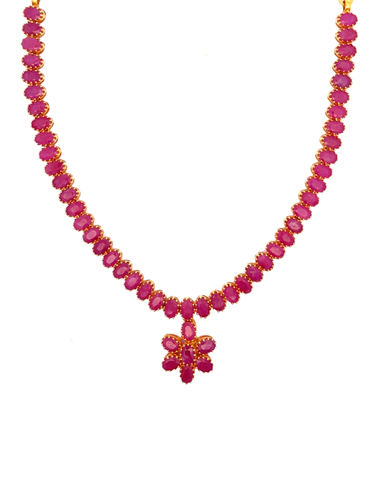 Gold Necklace Set with Earrings 22 Karat