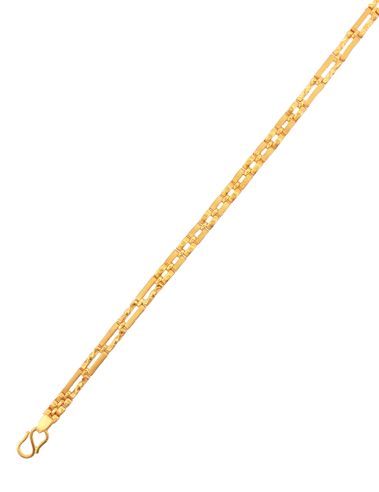 Abeer Linear Gold Bracelet - 22 Karat