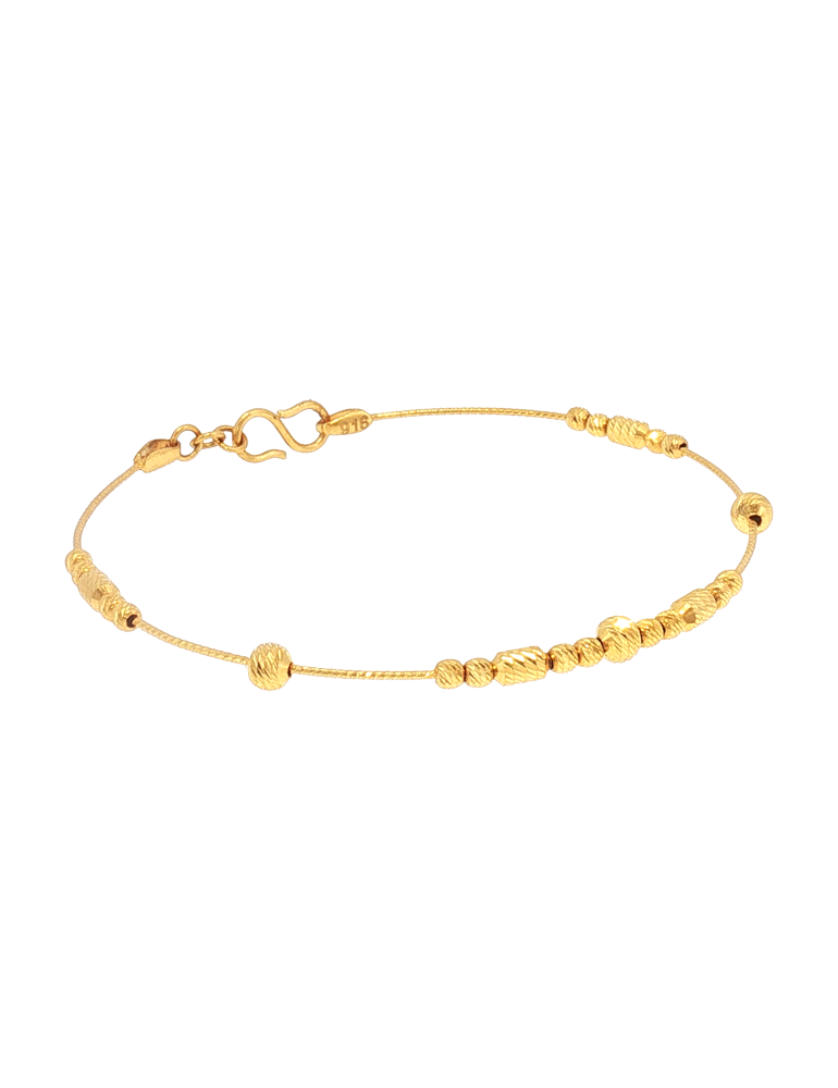 Whisper Bead Gold Bracelet - 22 K