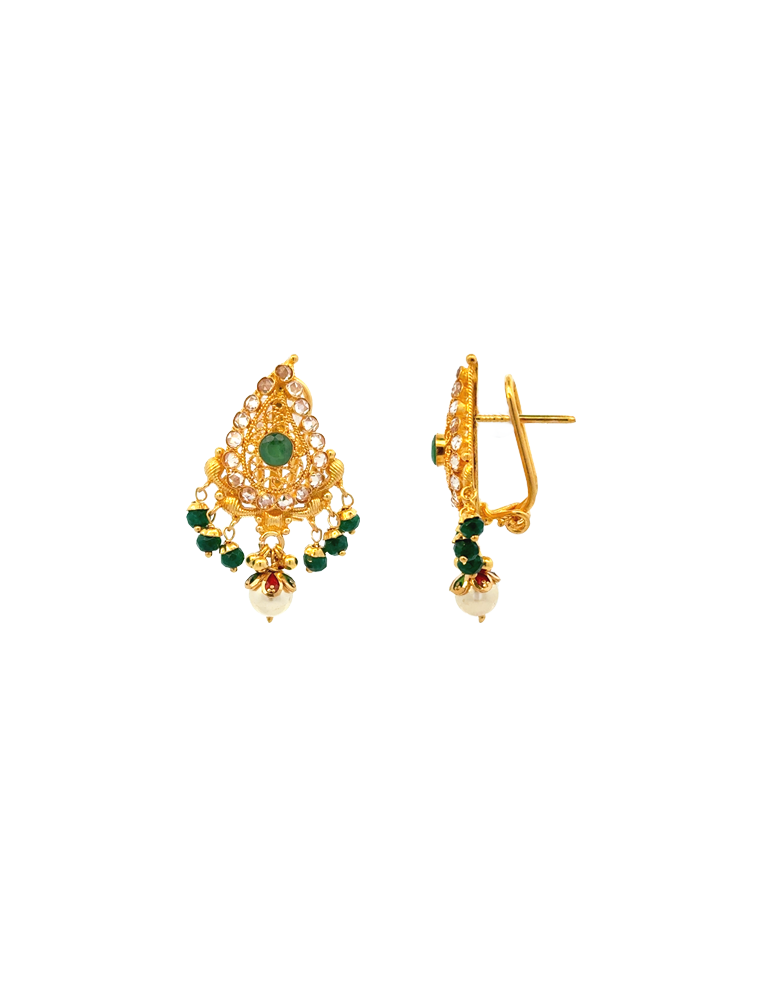 Gold Earrings - 22 Karat