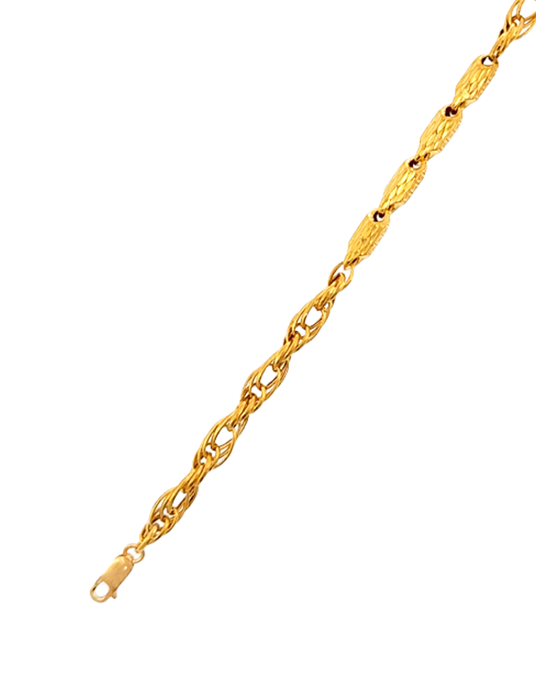 Imperial Link Bracelet - 22 Karat