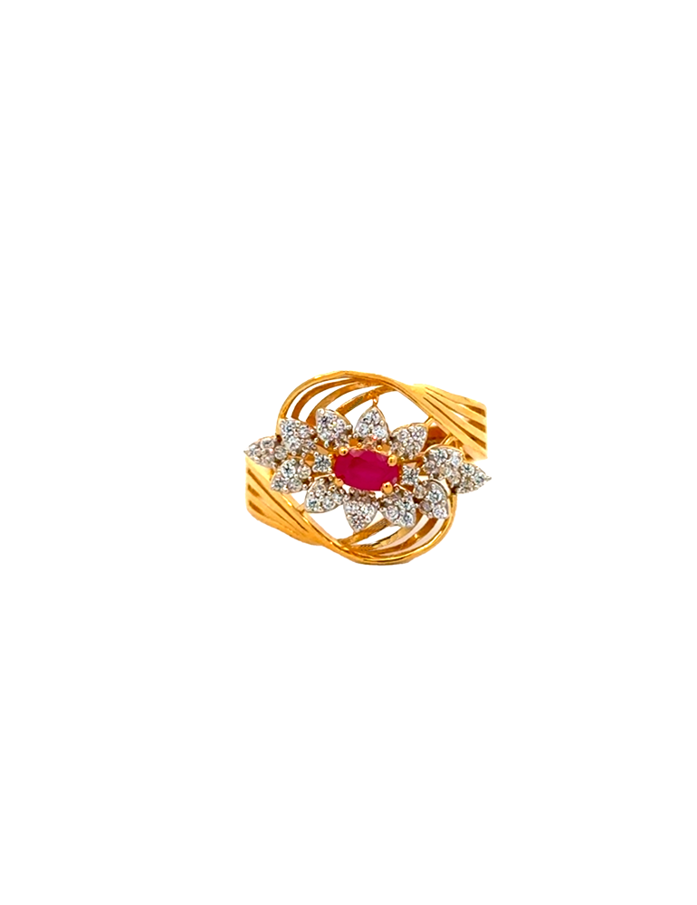 Gold Women's Ring - 22 Kt