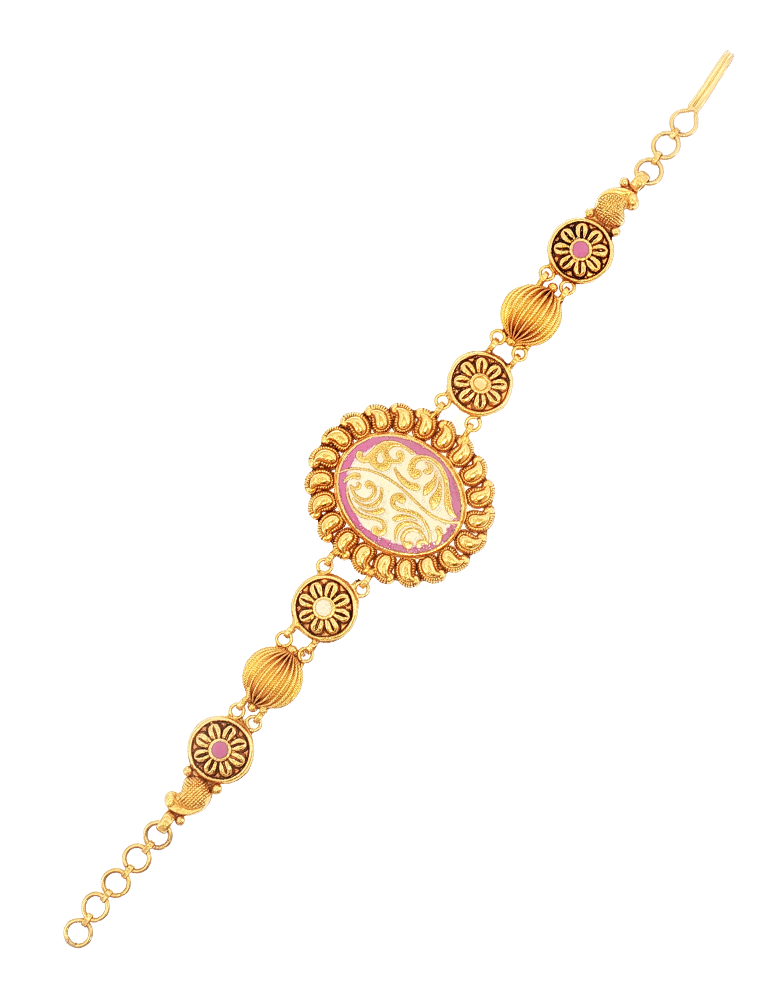 Phoolanika Meena Gold Bracelet - 22 Karat