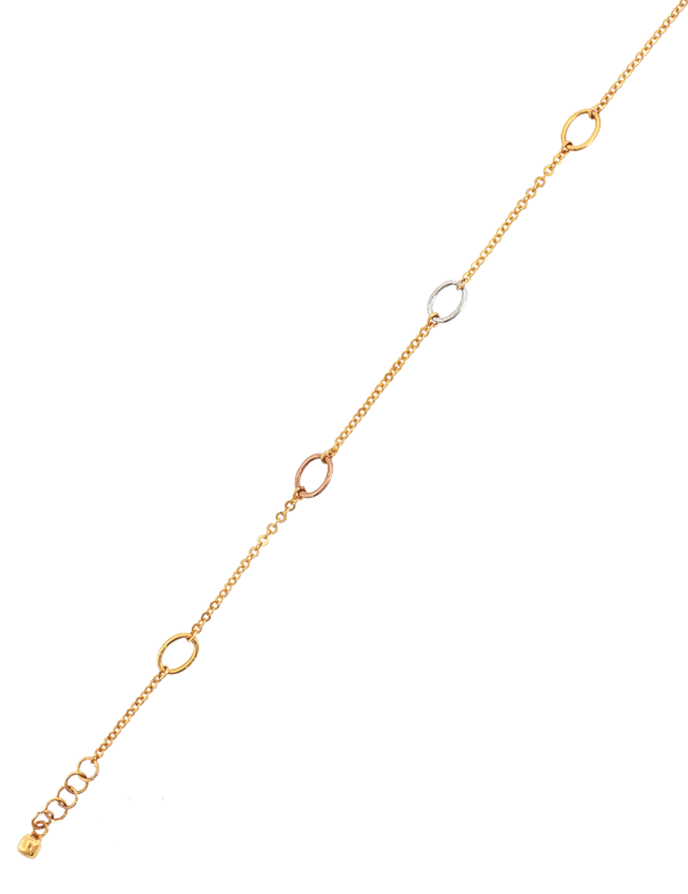 Delicate Motif 22K Gold Bracelet