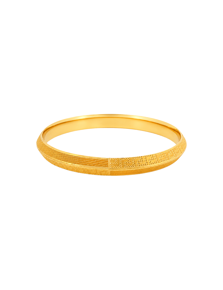 Atlas Panel Gold Kada - 22 Karat