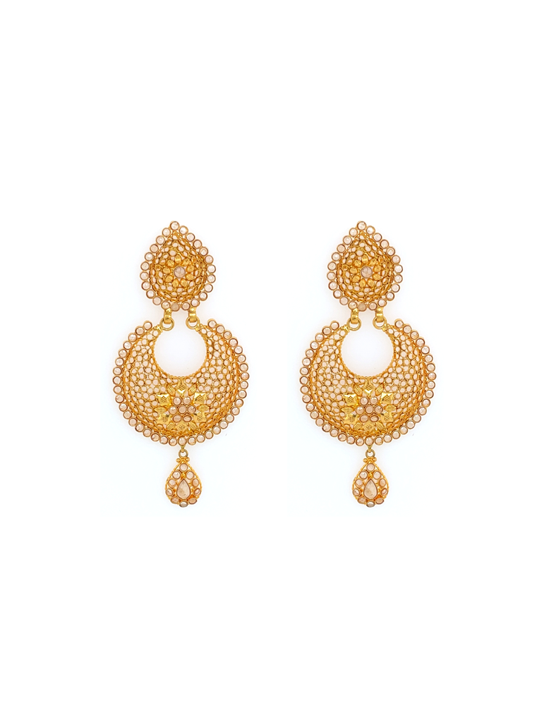 Gold Necklace Set with Earrings 22 Karat