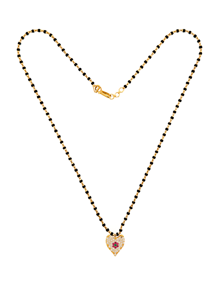 Ruhani Blossom Mangalsutra - 22 Karat
