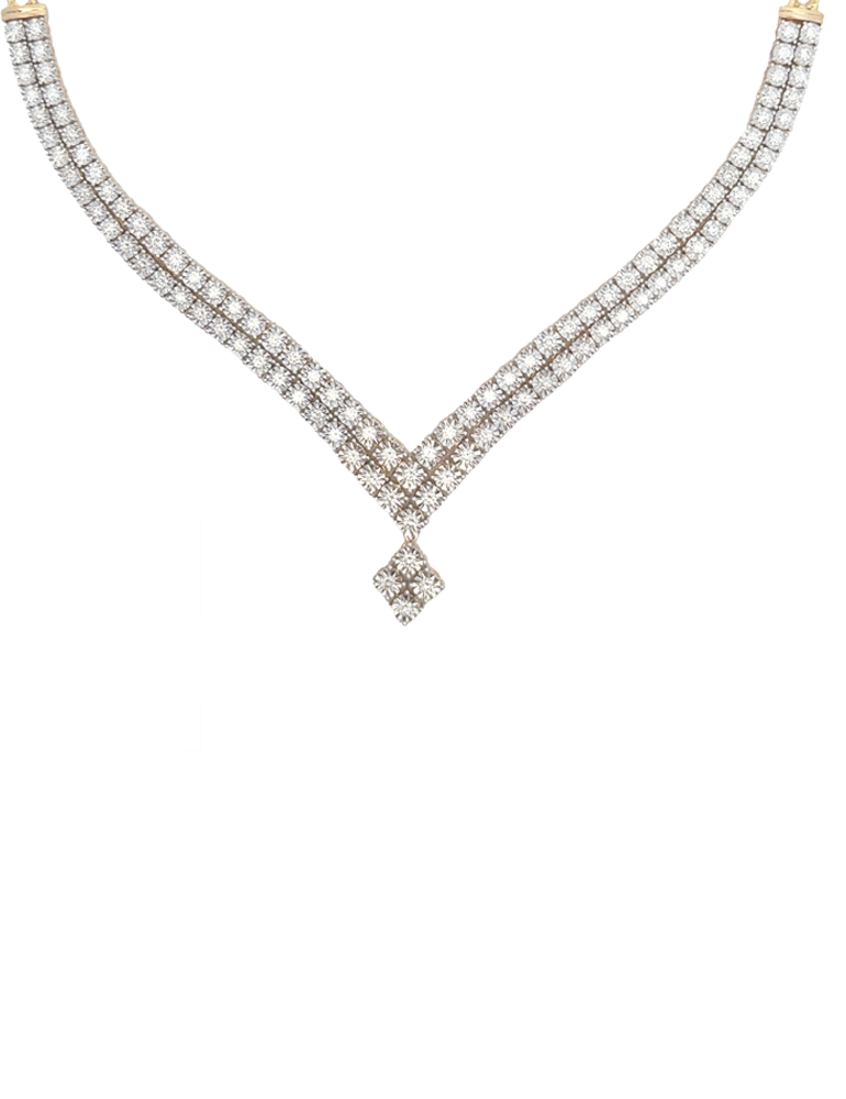 Diamond Set with Earrings 18 Kt