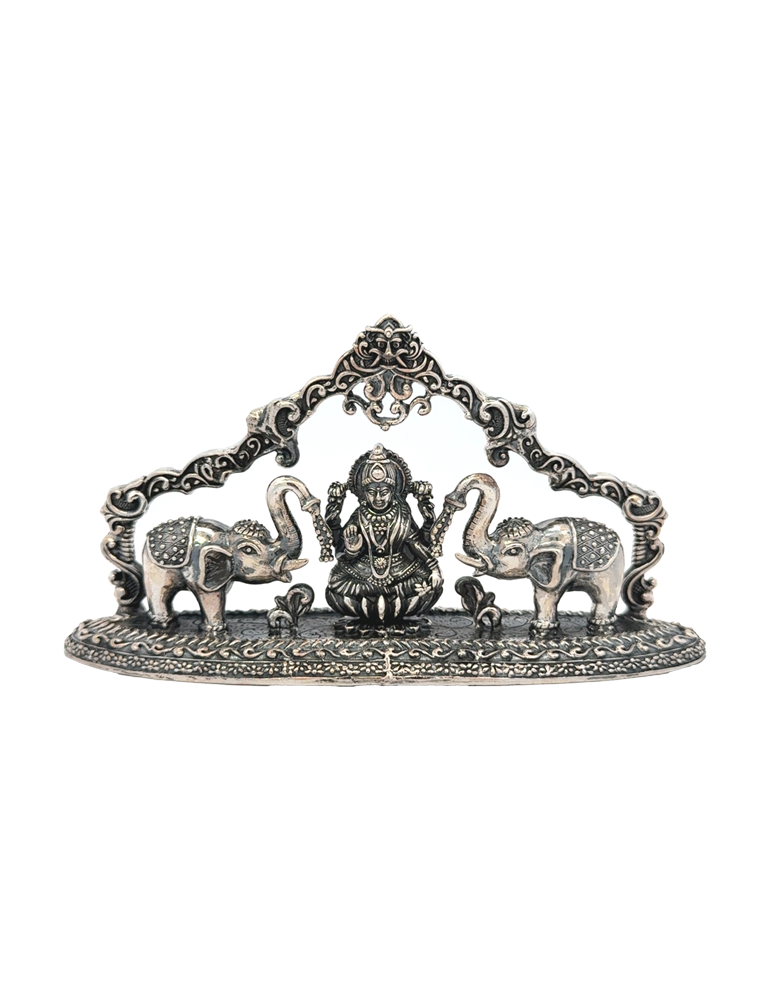 Antique Goddess Lakshmi Idol (999 Fine Silver)