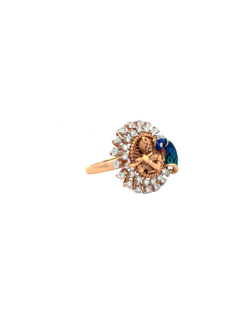 Daimond Traditional Ring - 18 Karat
