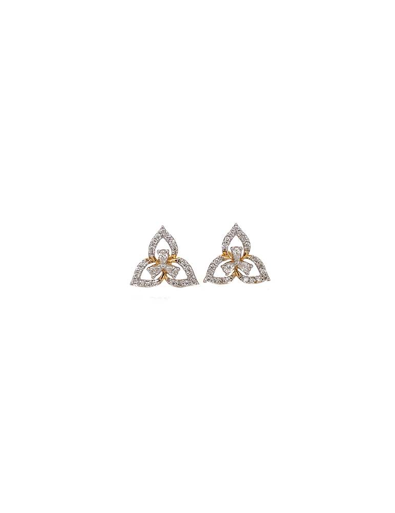 Diamond Gold Earring In 18 Karat
