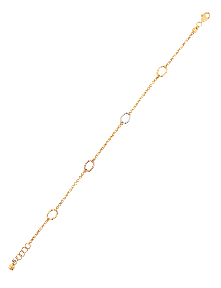 Delicate Motif 22K Gold Bracelet