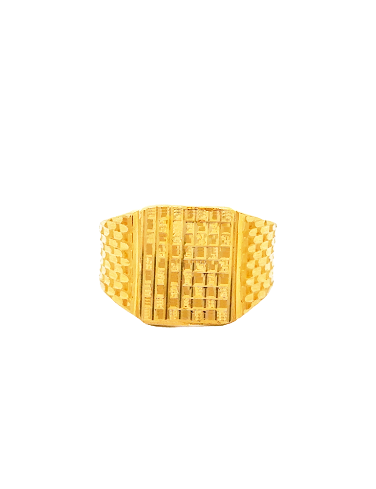 Gold Men's Ring - 22 Karat